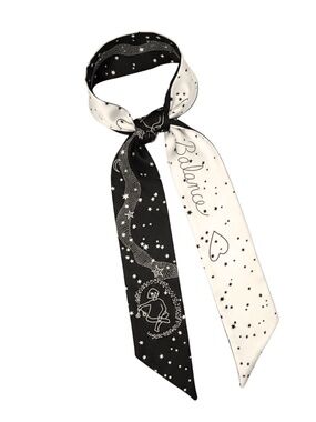 LIBRA Purse Scarf Silk Hair Scarf for Handbags – A Double-Sided Scarves